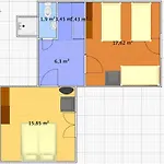 Apartment Kek Kucko Vendeghaz *